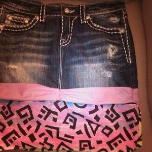 Blue jeans skirt